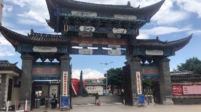 云南省建水建民中学——人脸识别翼闸防撞摆闸项目